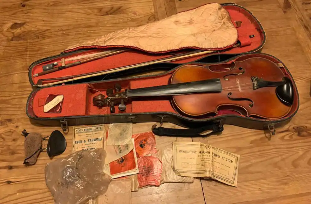 expertise d'un violon ancien dans son étui